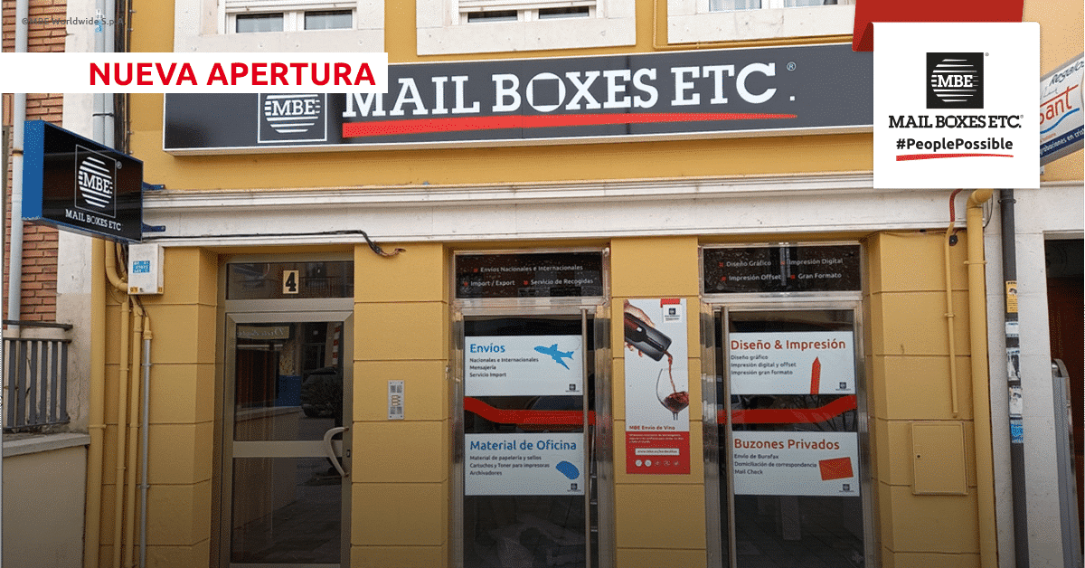 Mail Boxes Etc. inaugura nuevo centro en TORDESILLAS Franquicia MBE